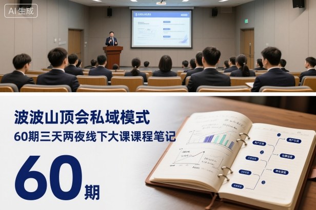 波波山顶会私域模式60期三天两夜线下大课课程笔记(文档)-十一资源